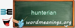 WordMeaning blackboard for hunterian